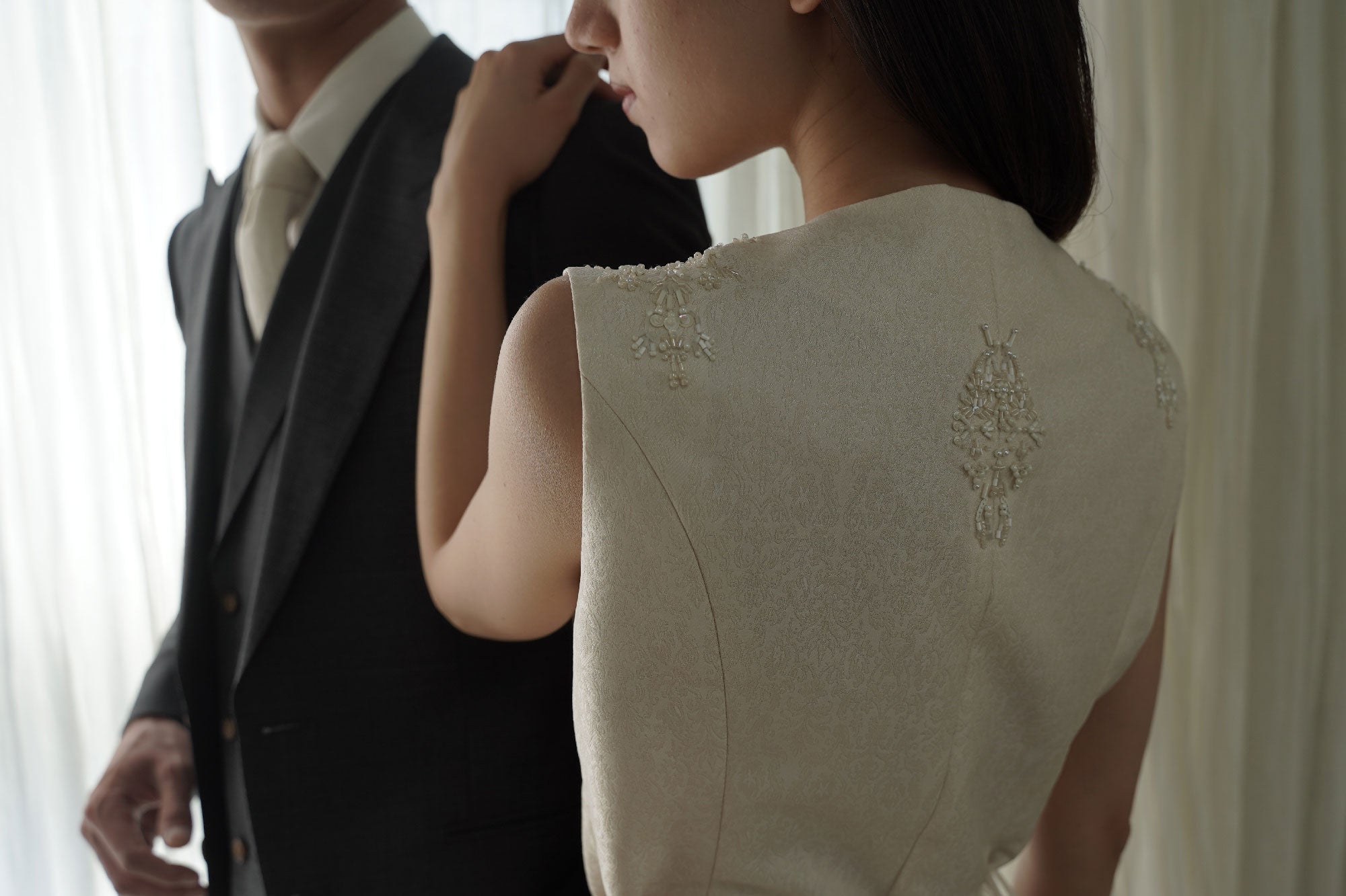 Nishijin-ori Set Up Dress - Embroidery