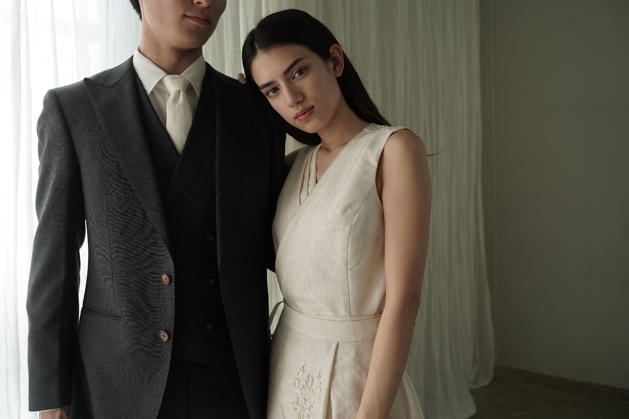 Nishijin-ori Set Up Dress - Embroidery