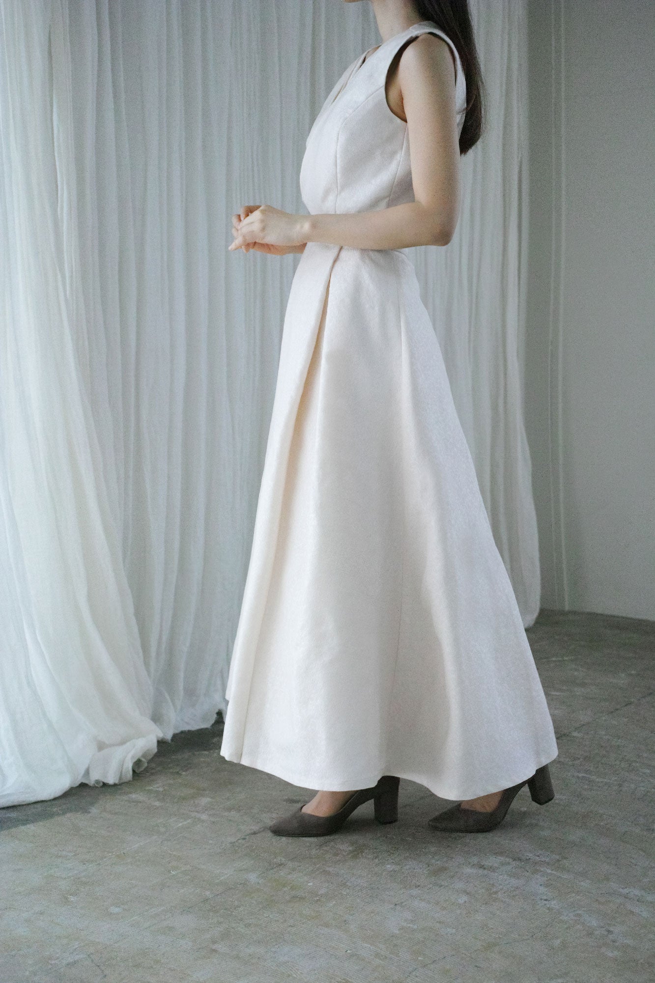 Nishijin-ori Set Up Dress - Plain【オーダー生産】