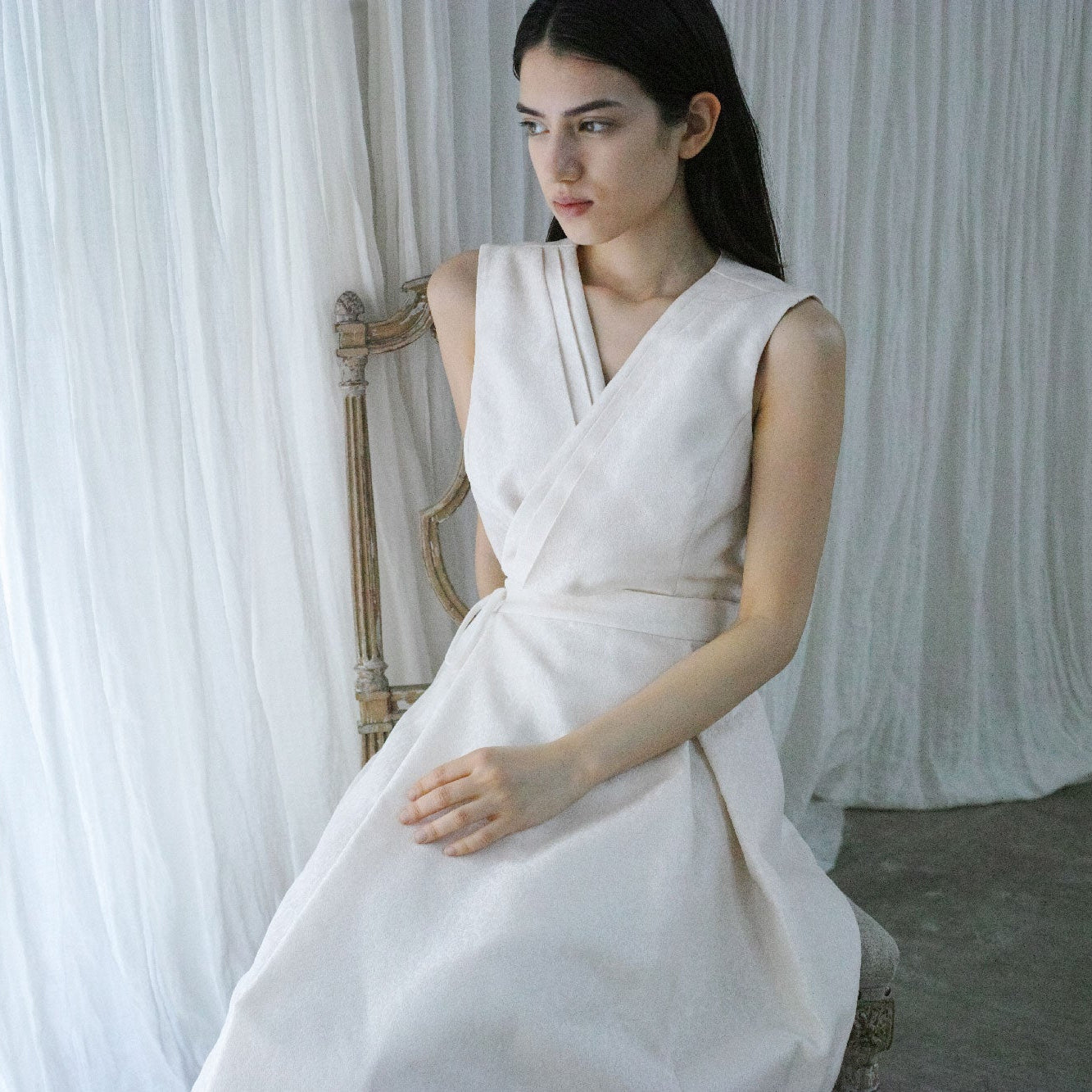 Nishijin-ori Set Up Dress - Plain【オーダー生産】