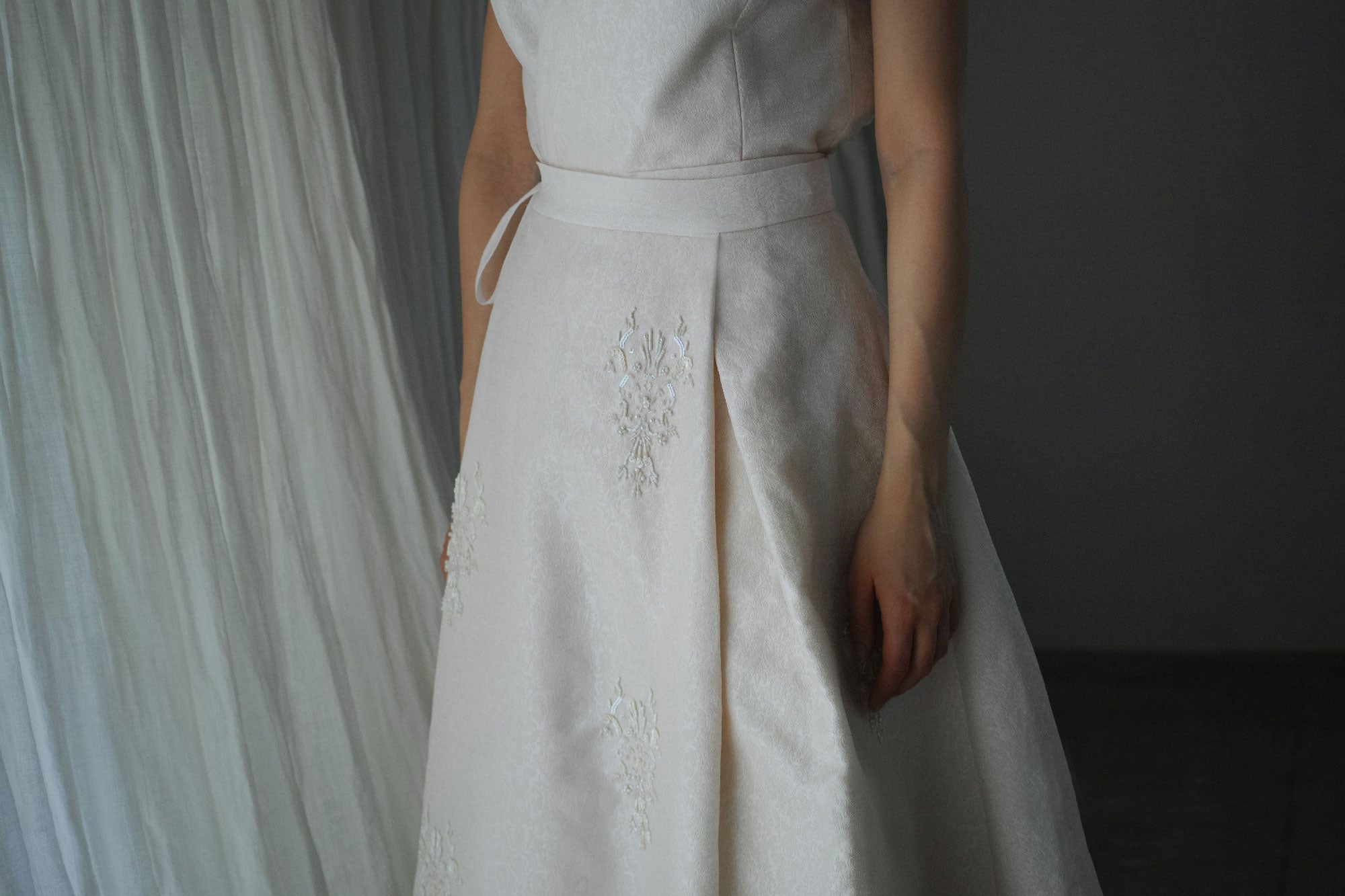 Nishijin-ori Set Up Dress - Embroidery